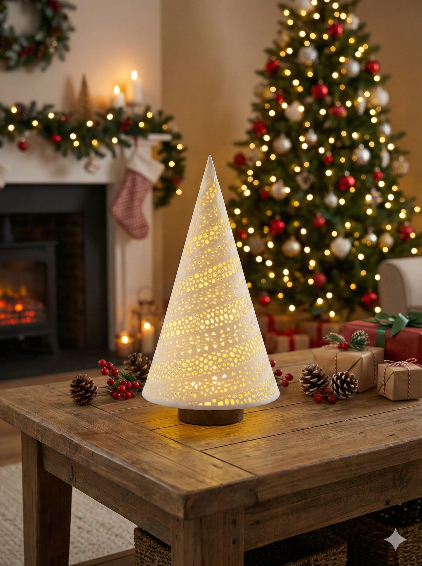 White Christmas tree