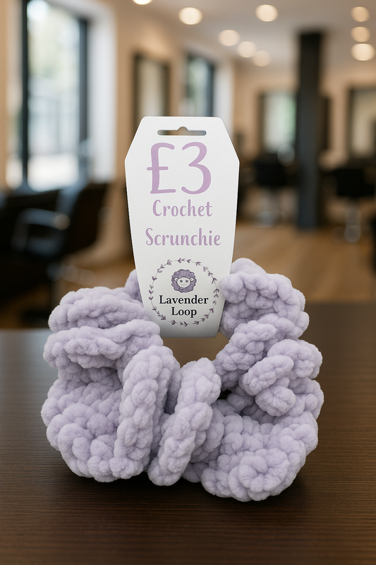 Hand-made Finger Crochet Scrunchie