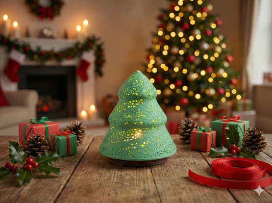 Green shaped christmas tree