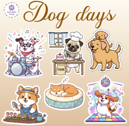 Dog Days Sticker Sheet